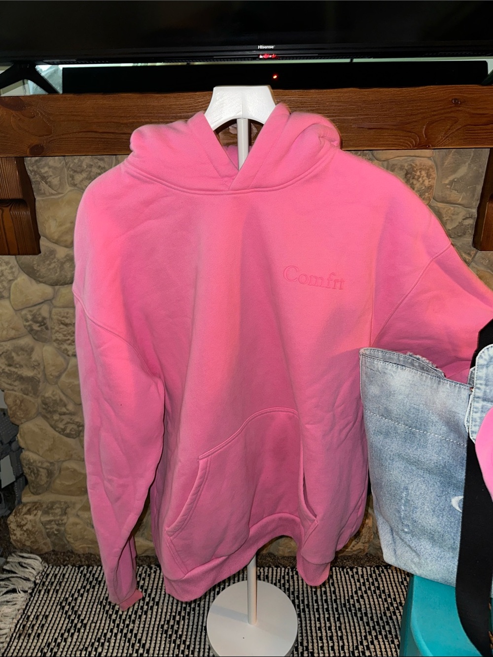 Comfi Women's Sorbet Pink Hooded Sweatshirt